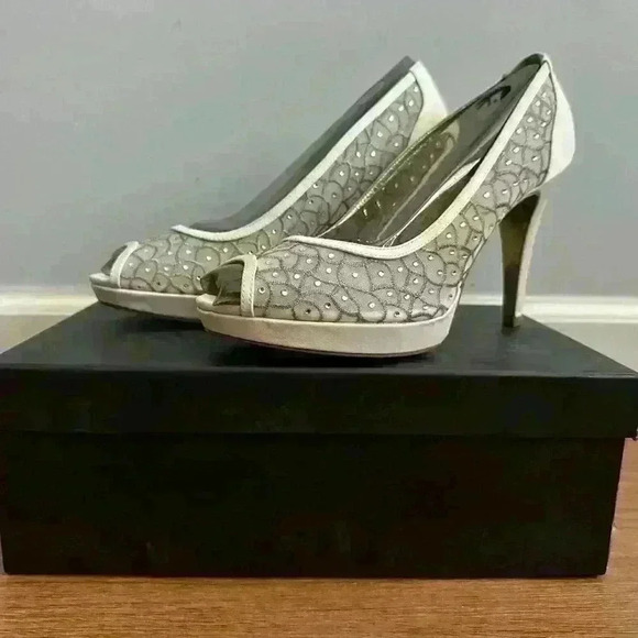 Adrianna Papell Sparkle Heels - Picture 2 of 5